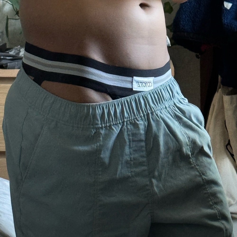 Men's Black and Gray Underwear